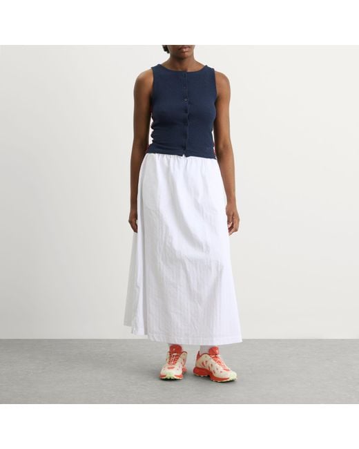Damson Madder Blue Devon Pointelle Polo Top