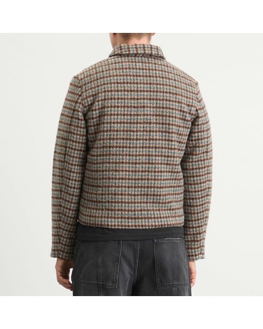 Won Hundred Brown Dutton Houndstooth Wool Jacket for men