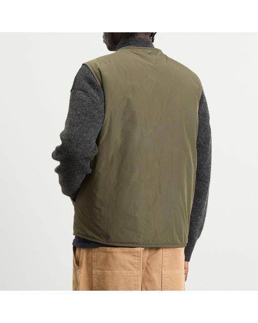 Moncler Green Roquille Brushed Cotton Shirt Jacket for men