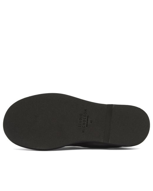 Studio Nicholson Black Elastic Back Loafer