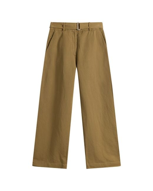 Studio Nicholson Brown Chatto Belted Round Leg Pant