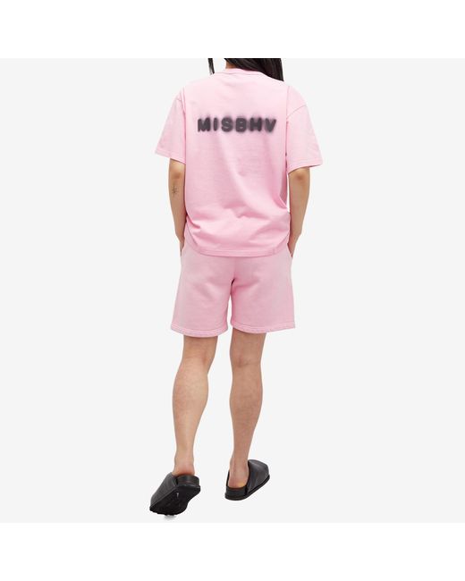 M I S B H V Pink Logo T-Shirt