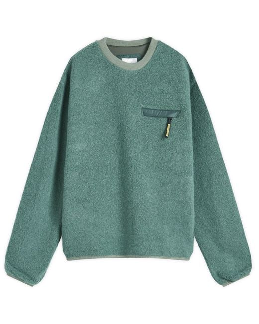 Thisisneverthat Green Gore-Tex Windstopper Fleece Sweatshirt for men