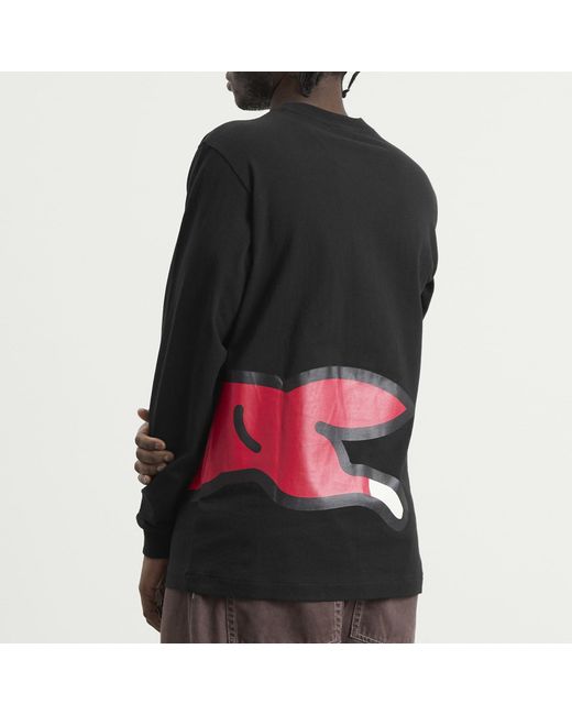 ICECREAM Black Jumbo Running Dog Long Sleeve T-Shirt for men
