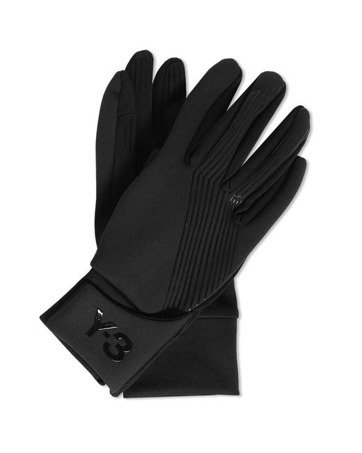 Y-3 Black Gore-Tex Gloves for men