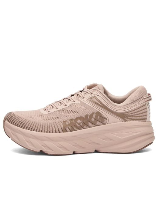 Hoka One One Pink Bondi 7 Sneaker