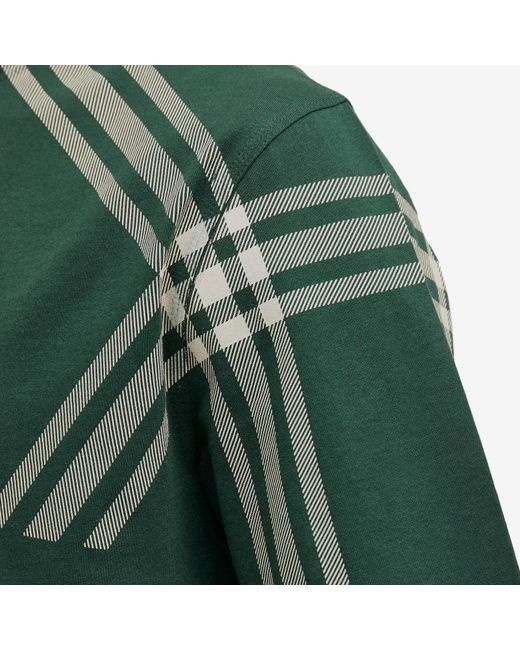 Burberry Green Sleeve Check T-Shirt for men
