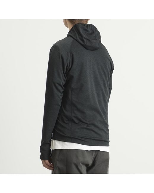 Montbell Black Climagrid Hooded Jacket for men