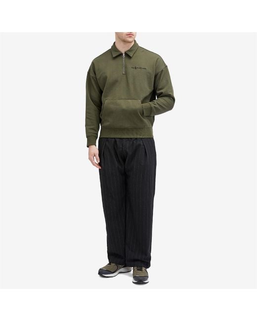 Polo Ralph Lauren Green Heavyweight Quarter Zip Sweatshirt for men