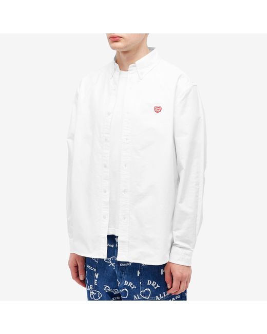 HUMAN MADE OXFORD B.D SHIRT WHITE-