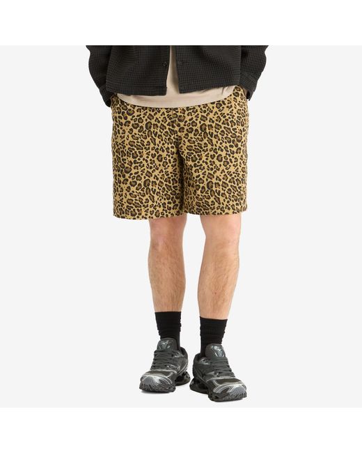 Brain Dead Multicolor Twill Climber Shorts for men