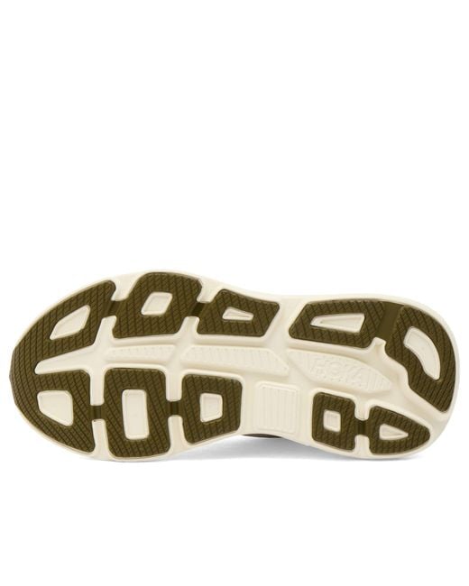 Hoka One One White Bondi 9 Sneaker