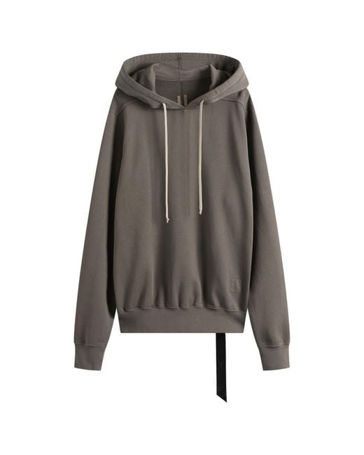 Rick Owens Gray Oversized Hoodie for men