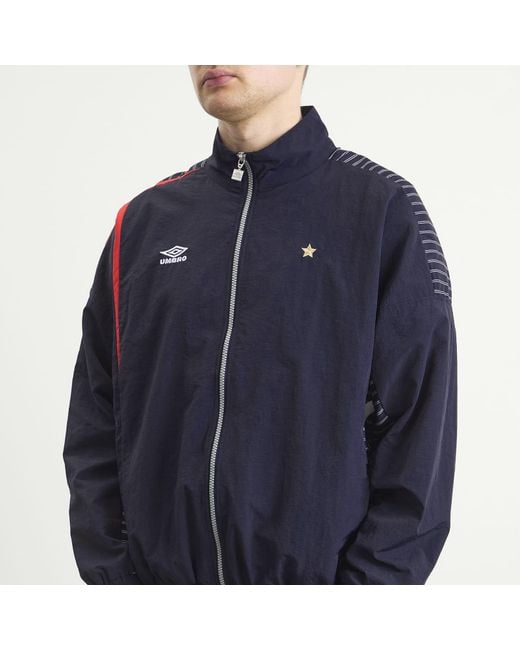 Umbro Blue Relaxed Track Jacket for men