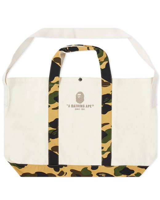 A Bathing Ape Yellow 1St Camo Tote Bag for men