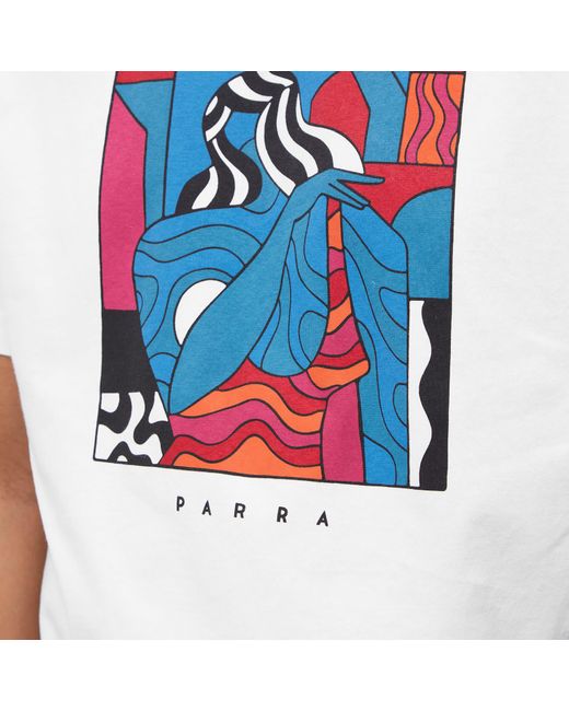 by Parra White The Farmhouse T-Shirt for men