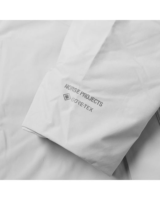 Norse Projects Goose Rokkvi 5 0 Gore Tex Parka In White For Men