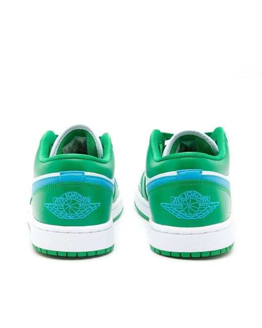 Nike Green Air Jordan 1 Low Shoes