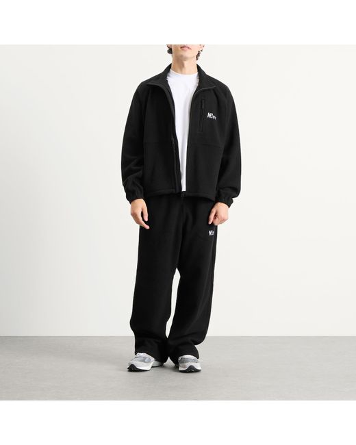 N!CE Black Polartec Fleece Trousers for men