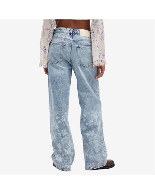 Holzweiler Blue Flower Print Jeans