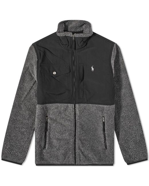Polo Ralph Lauren Fleece Jacket in Gray for Men Lyst