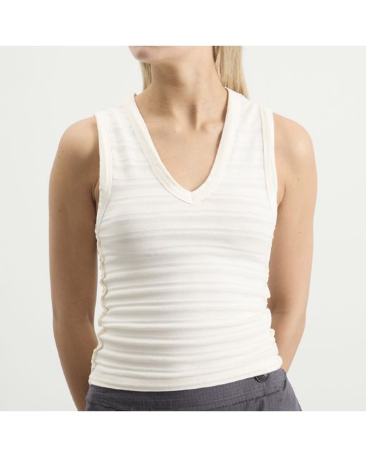 mfpen White V-Neck Tank Top