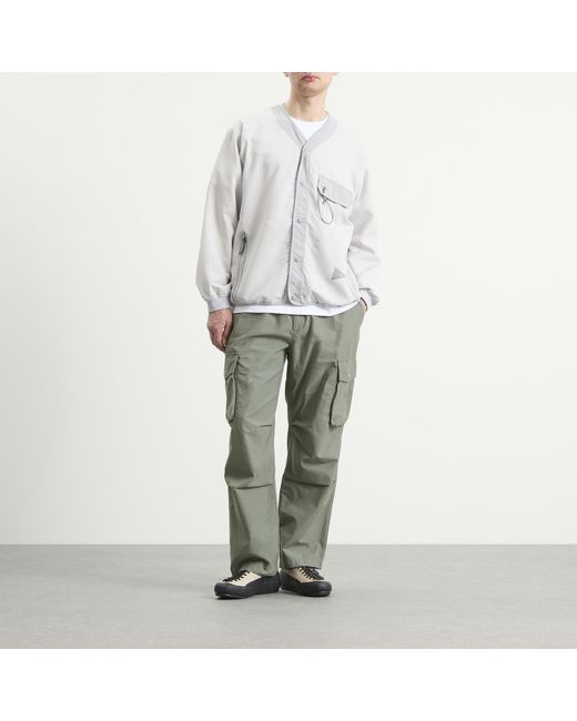 Snow Peak Green Light Dobby Cloth Trousers for men