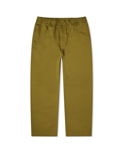Moncler Green Cotton Drawstring Trouser for men