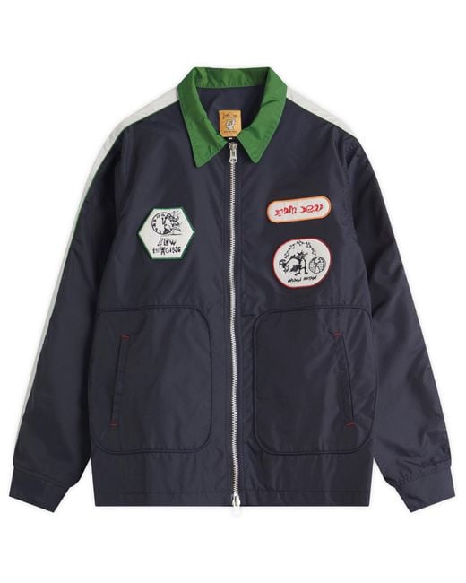 Brain Dead Blue Meltdown Racing Jacket for men