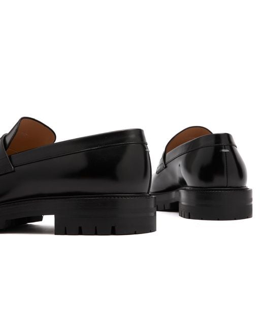 Maison Margiela Black Tabi County Loafer for men