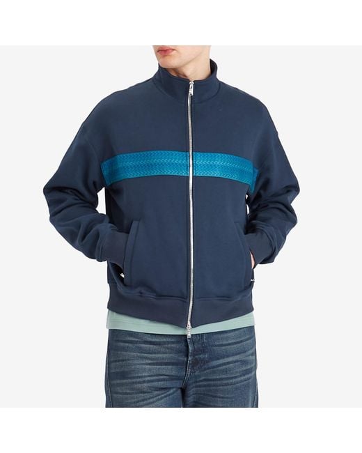Lanvin Blue Curb Zipped Track Jacket for men