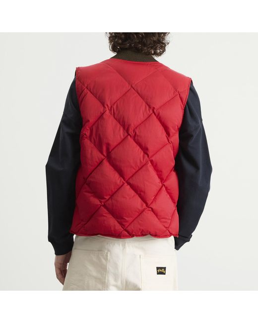 RRL Red Down William Vest for men