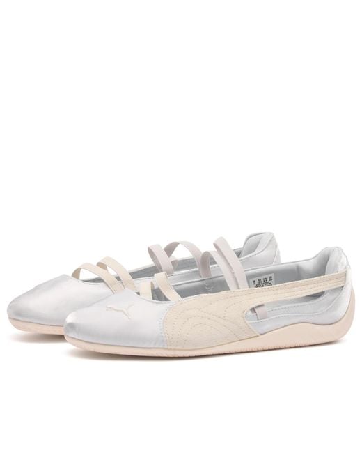 PUMA White Speedcat Ballet Sneaker