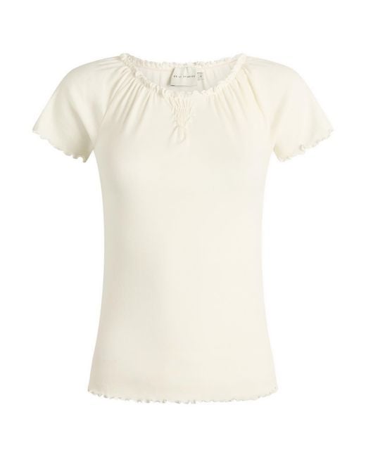 Deiji Studios White Flounce T-Shirt