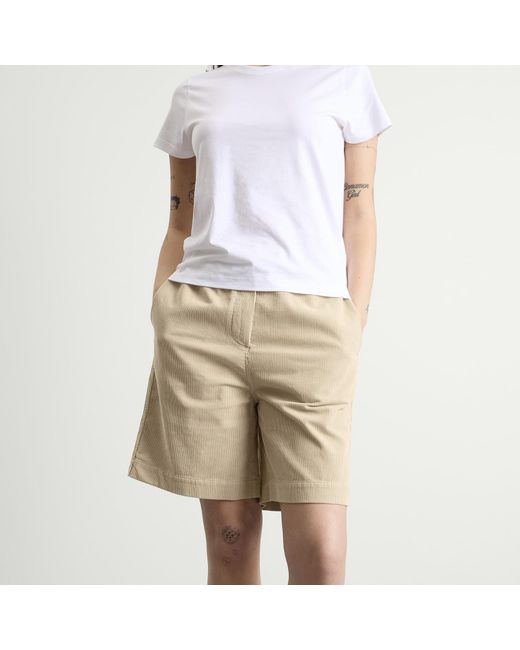 NOTHING WRITTEN Natural Cotton Corduroy Shorts