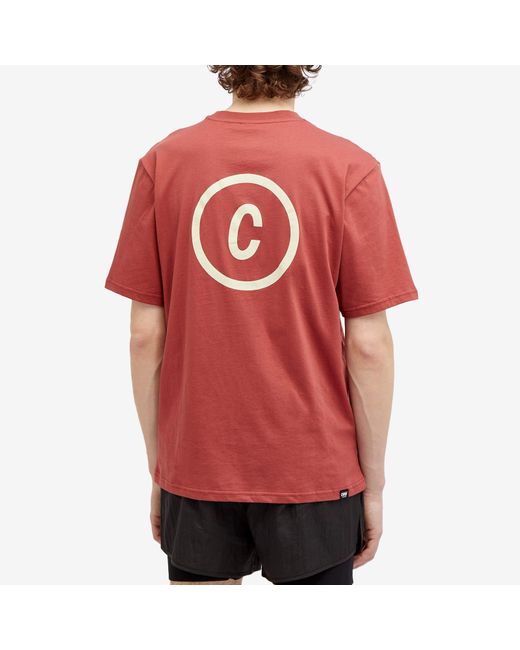 Ciele Athletics Red Everyday Run Graphic T-Shirt for men