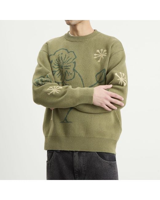 Heresy Green Malva Knit Jumper for men