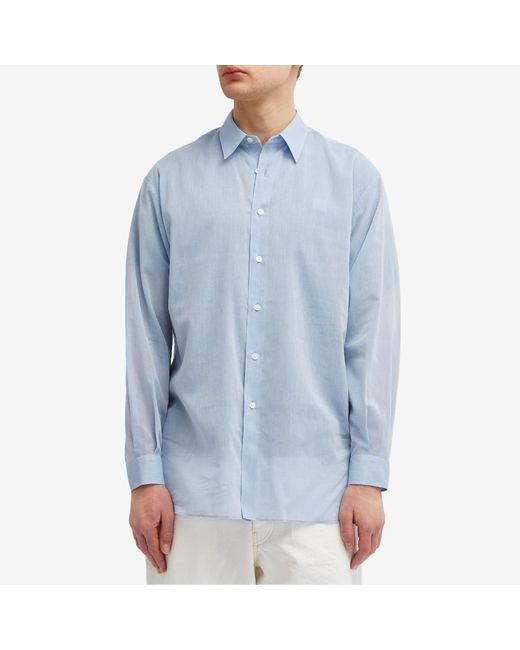 Auralee Blue Finx Shirt for men