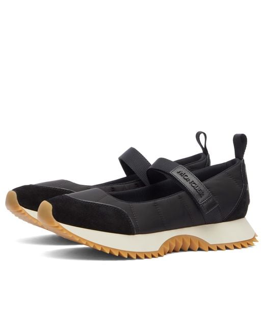 Moncler Black Nylon Pacey Ballet Flats
