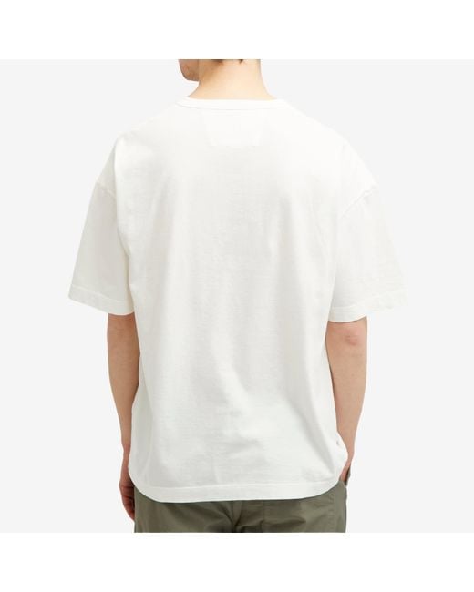 C P Company White Box Logo T-Shirt for men
