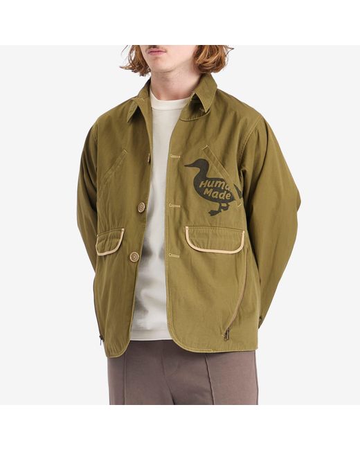 Human Made Green Hunting Jacket for men