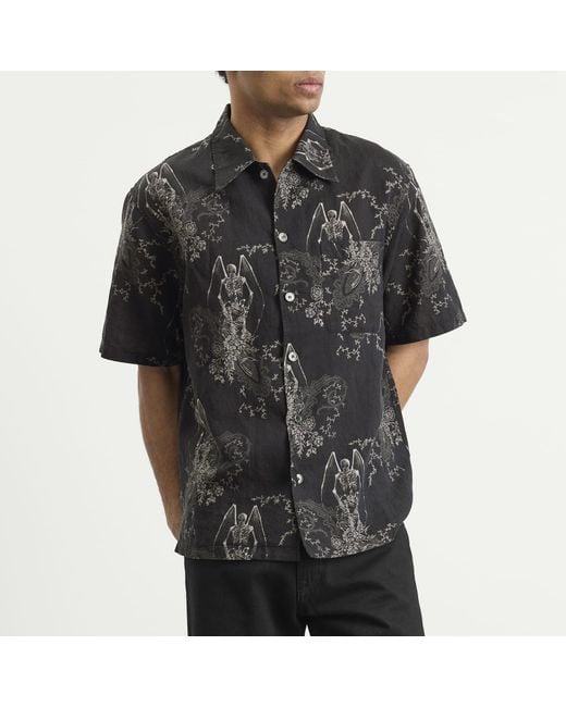 Our Legacy Black Print Every Shirt Shortsleeve for men