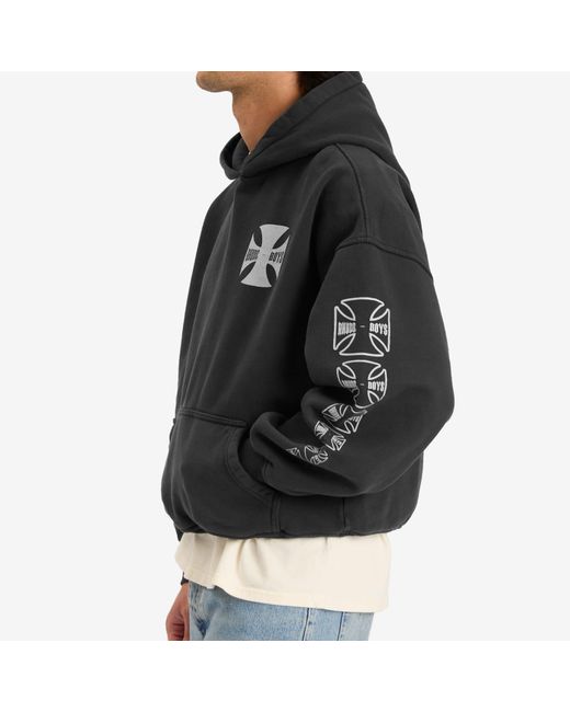 Rhude Black Boys Hoodie for men