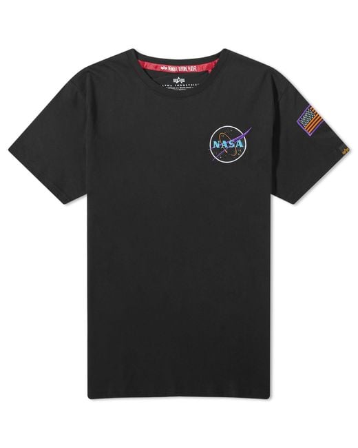 Alpha Industries Black Space Shuttle T-Shirt for men