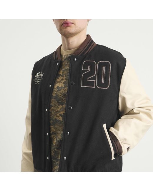 KTZ Black Varsity Jacket for men