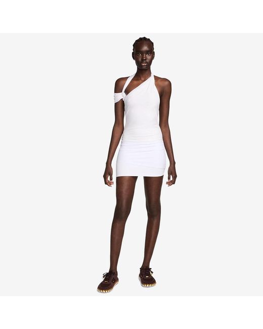 Nike White X Jacquemus Layered Dress Polyester