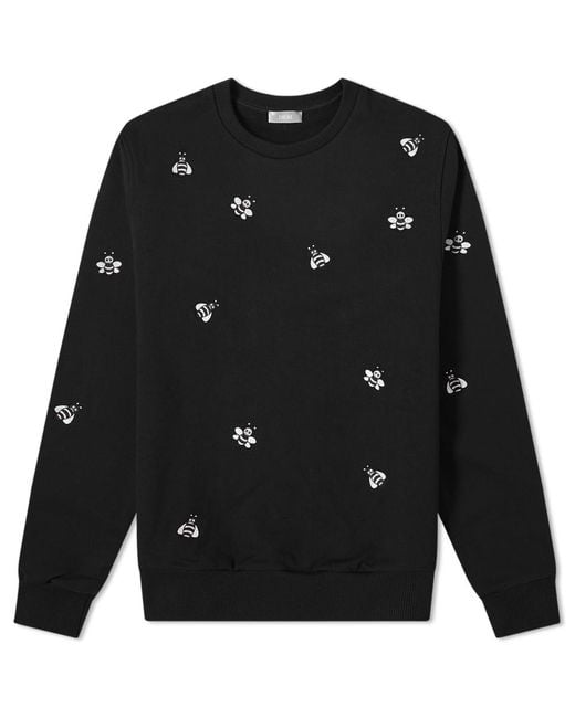 Dior Homme X Kaws Bee Embroidered Sweatshirt in Black for Men | Lyst