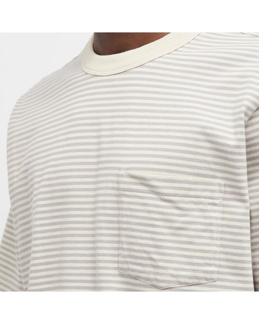 Corridor NYC White Mini Stripe T-Shirt for men