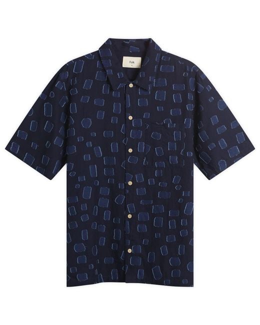 Folk Blue Gabe Shirt for men