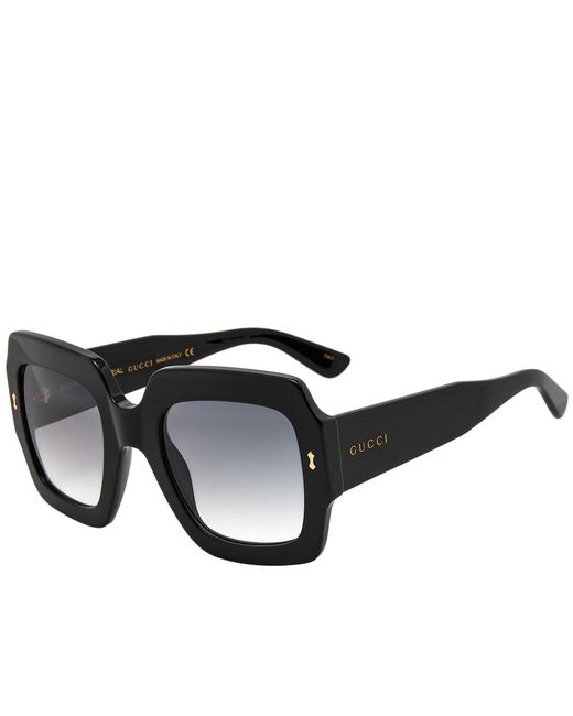 Gucci Eyewear gg1111s Bio Acetate Sunglasses in Black/Grey (Black ...